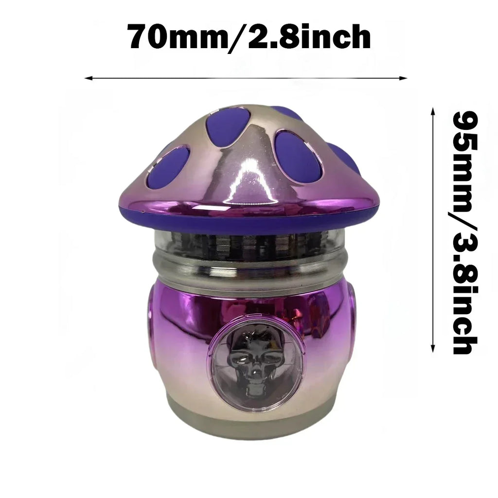 Mushroom Herb Grinder Large Manual Spice Pepper Mill Salt Mortar Pestle Tobacco Grass Grinder Smoking Cigarette Accessories Gift