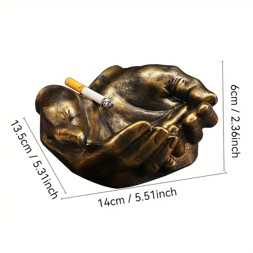 1pc Creative Handheld Ashtray, Personalized And High-End Ashtray For Home Living Room, Office Desktop Decoration
