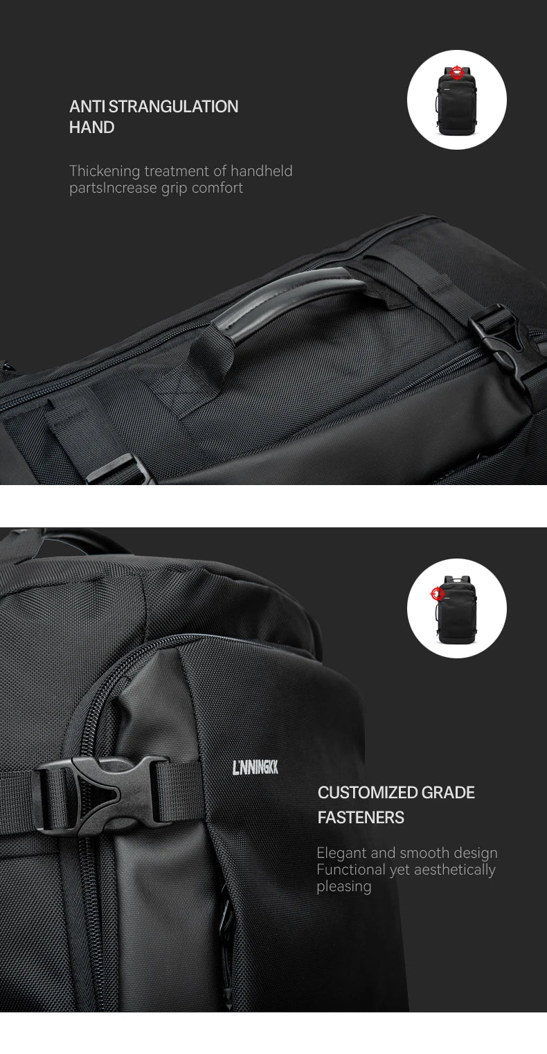 Travel Backpack For Air Travel,Durable Large 30L TSA Flight Approved Carry-on Luggage Hand,Water Resistant Business Rucksack,Wee