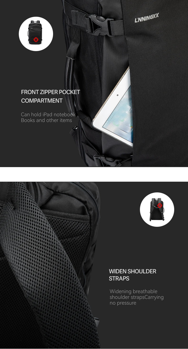 Travel Backpack For Air Travel,Durable Large 30L TSA Flight Approved Carry-on Luggage Hand,Water Resistant Business Rucksack,Wee