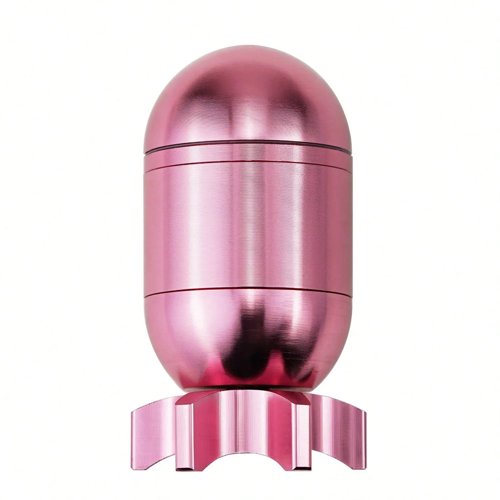4-Layer Missile Shape Tobacco Grinder 1.5" Cute Aluminum Alloy Spice Grinder Cigarette Herb Manual Grinder with Cleaning Brush