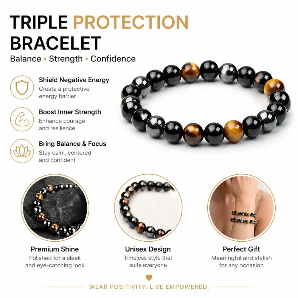 Hanging bracelet - Tiger Eye fashion for both men and women. Stone round beads. Tiger Eye stone bracelet.