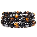 Hanging bracelet - Tiger Eye fashion for both men and women. Stone round beads. Tiger Eye stone bracelet.