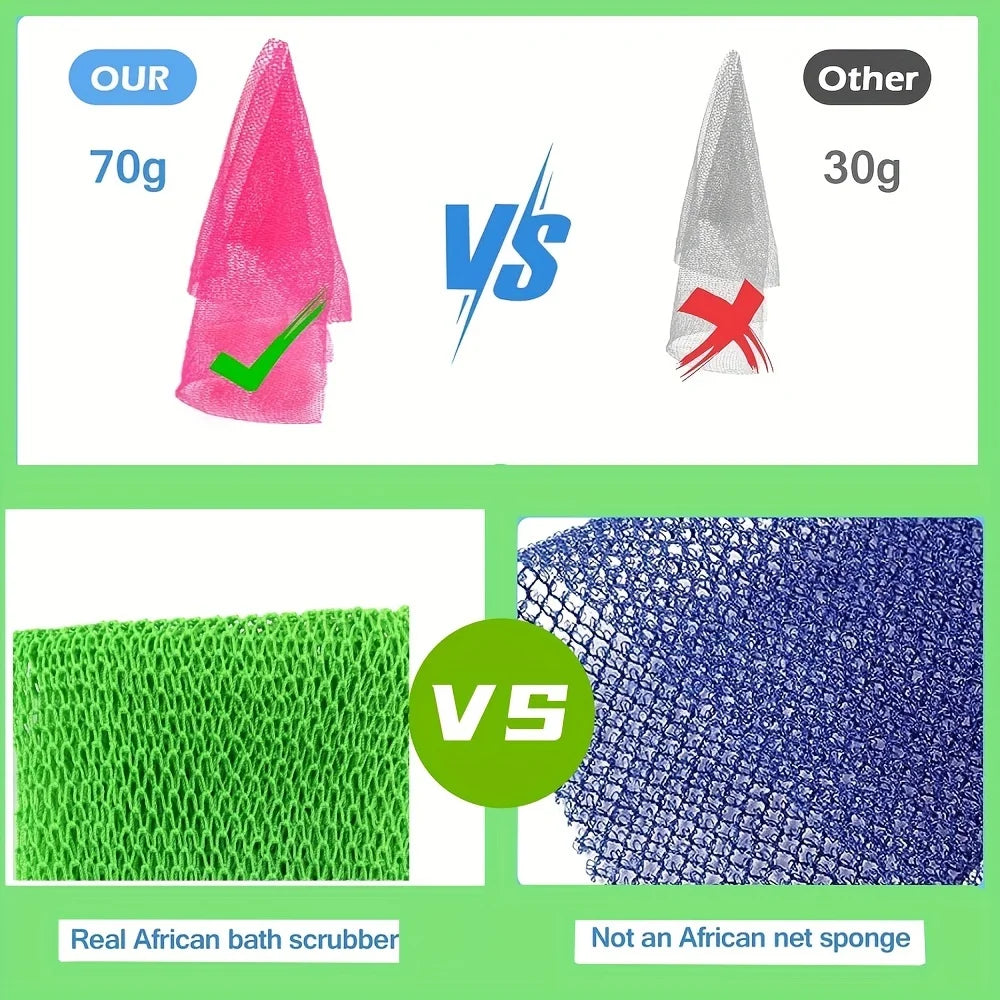 3pcs,African net Sponge,African exfoliating net,African Bathing Sponge,African wash net, African Ghana Sapos scrubbing washcloth