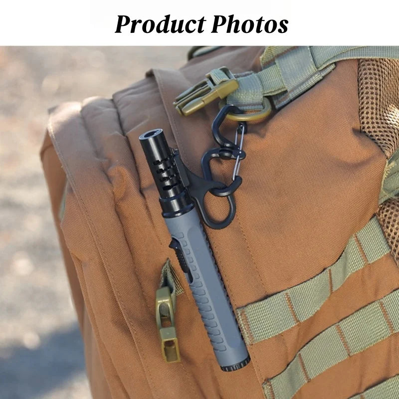 Outdoor Camping Portable Gas Lighter High Firepower Windproof Torch Lighter Adjustable Flame Size for Men's Gift Camping BBQ