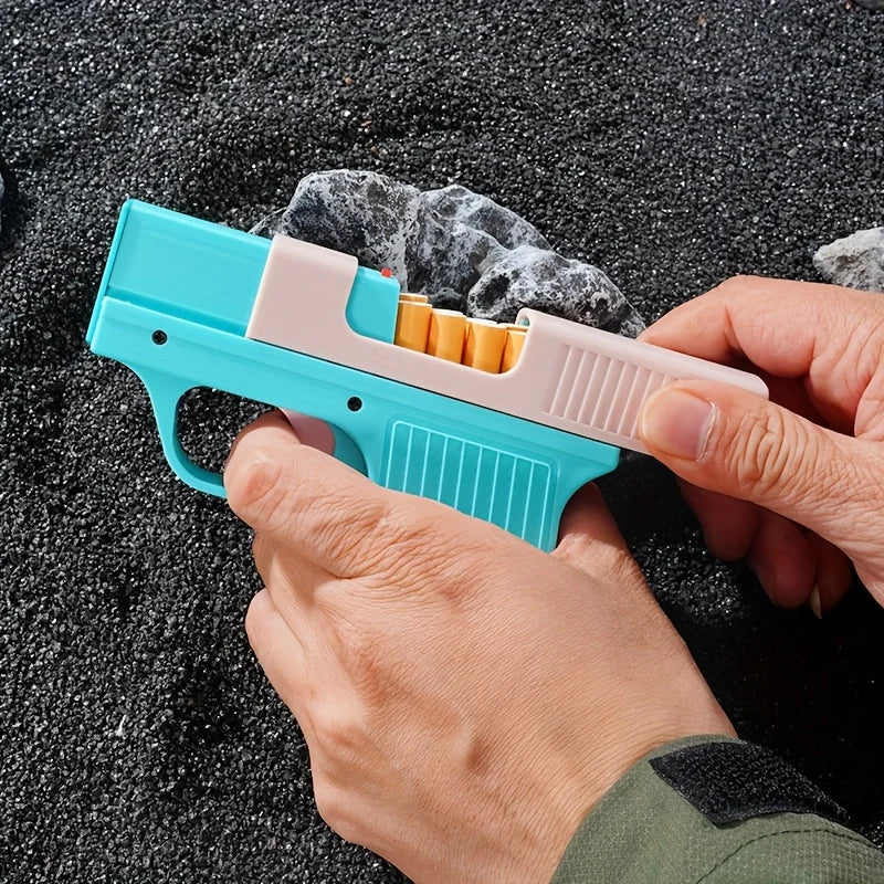 Creative Cigarette Case Torch Lighter Butane Torch Windproof Adjustable Flame Refillable Lighter for BBQ Kitchen Baking No Gas