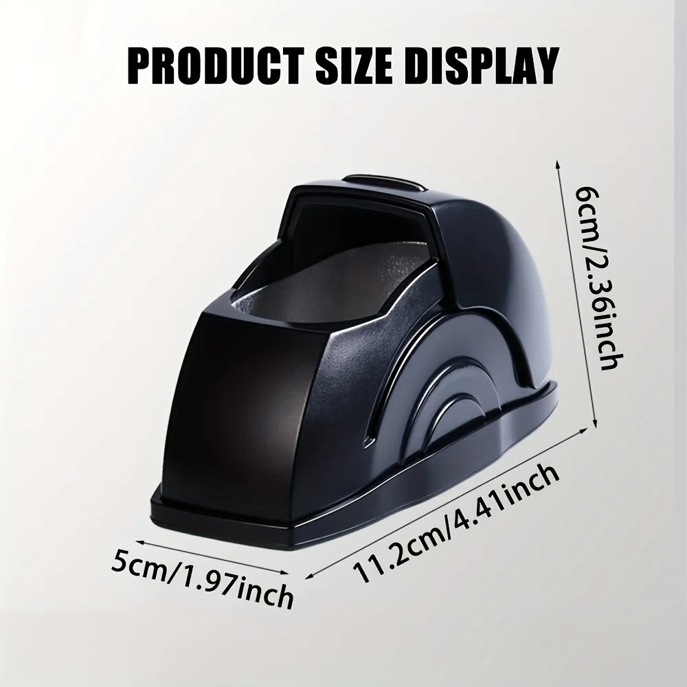 Car ashtray with flip-top design prevents ash from flying. It holds window dust, compact and durable, a practical and ideal gift