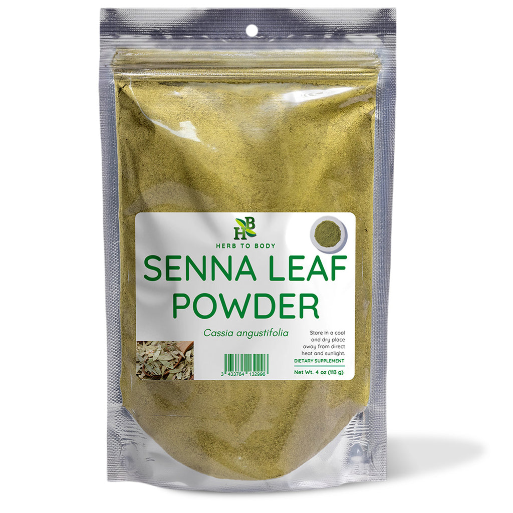 Herb To Body Senna Leaf Powder Digestive Support 4oz