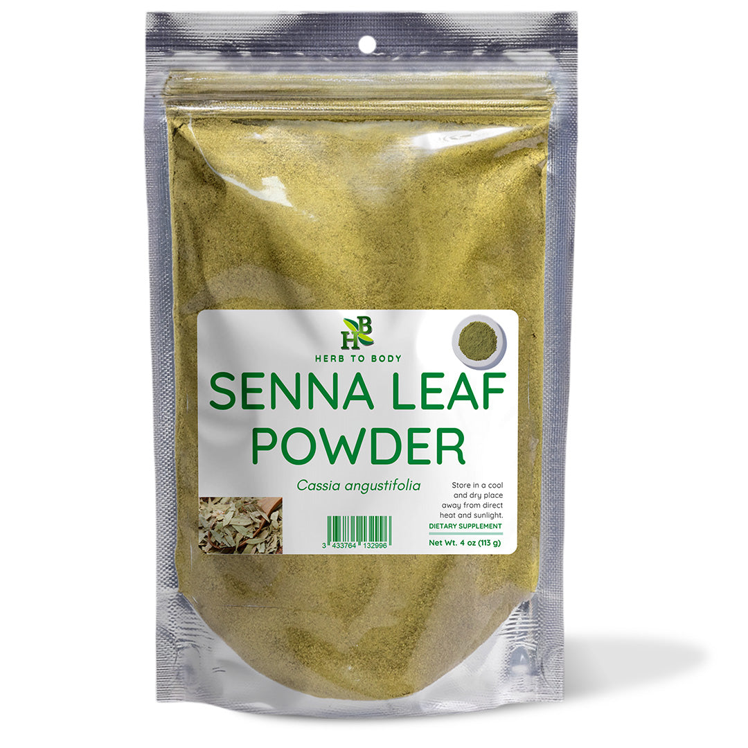 Herb To Body Senna Leaf Powder Digestive Support 4oz