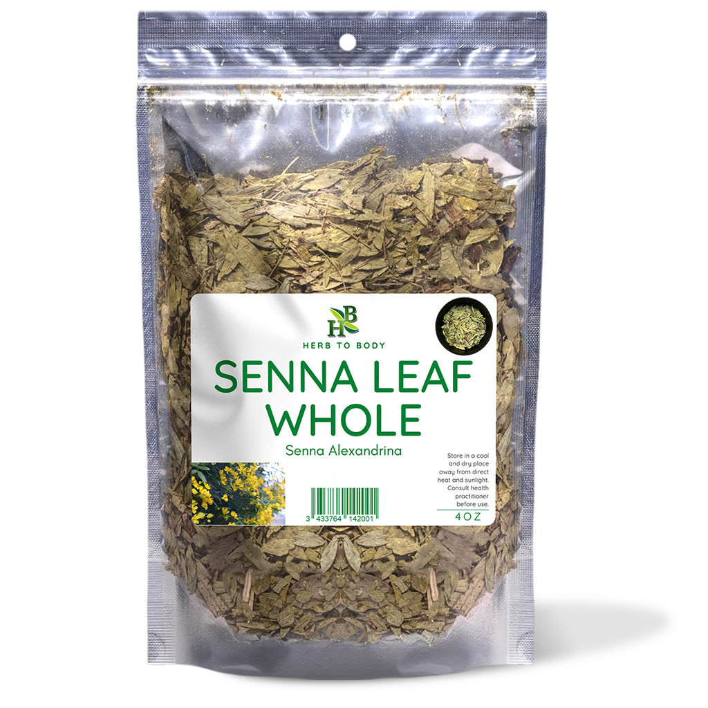 Herb To Body Senna Leaf Whole 4oz Dried Digestive Aid