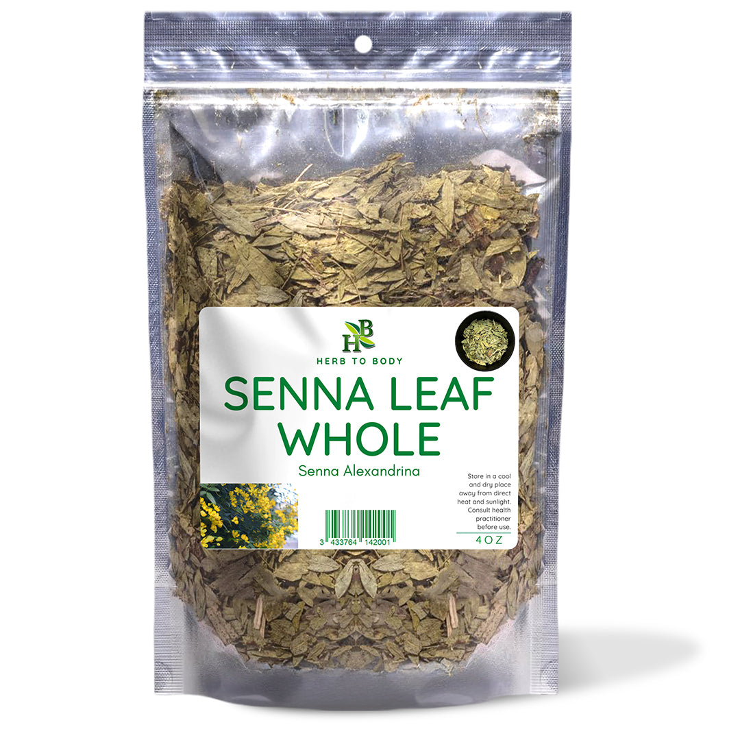 Herb To Body Senna Leaf Whole 4oz Dried Digestive Aid