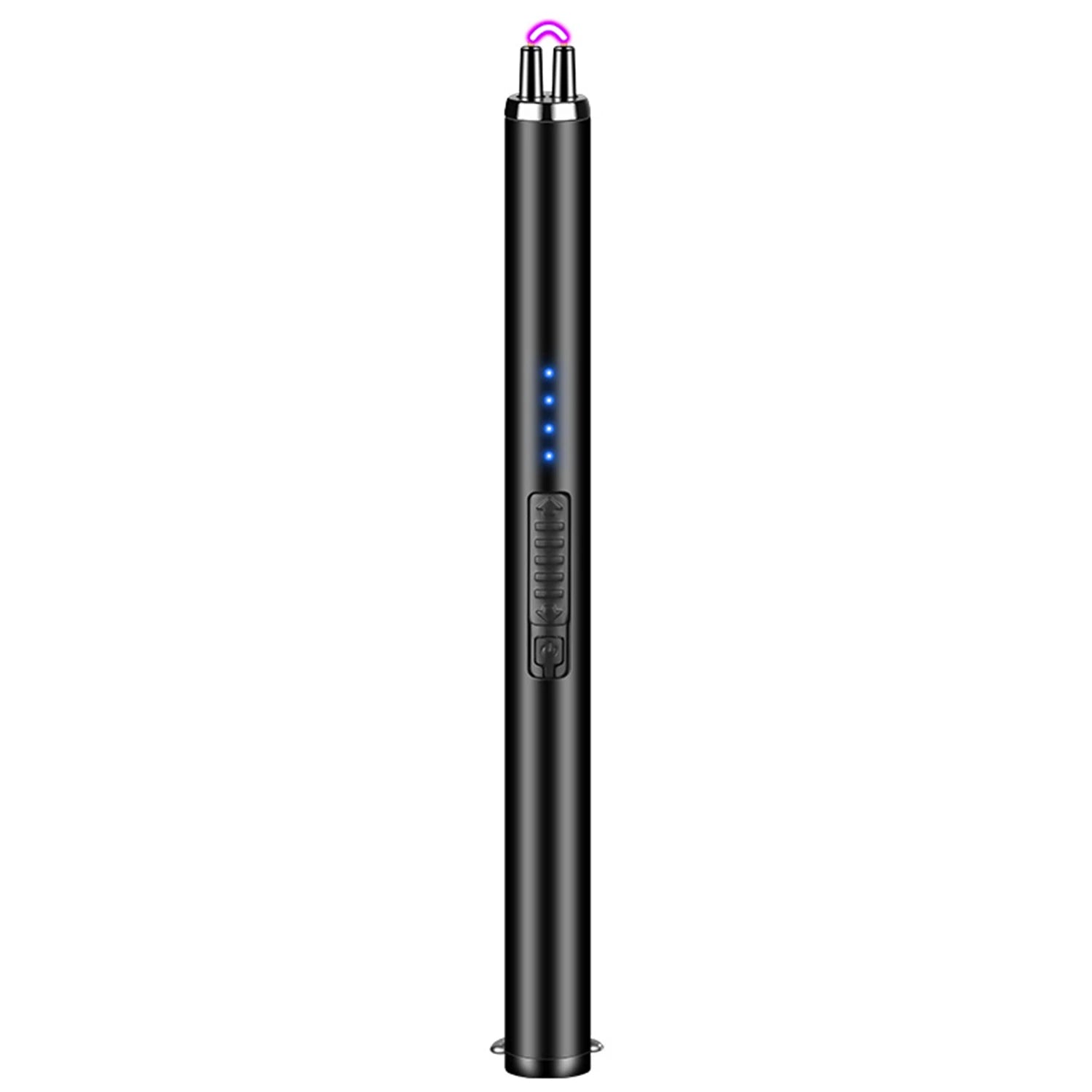 Random color - 2pc Windproof Kitchen Electric USB Lighter Long Candle BBQ  Camping Rechargeable Arc Flameless Plasma Lighter
