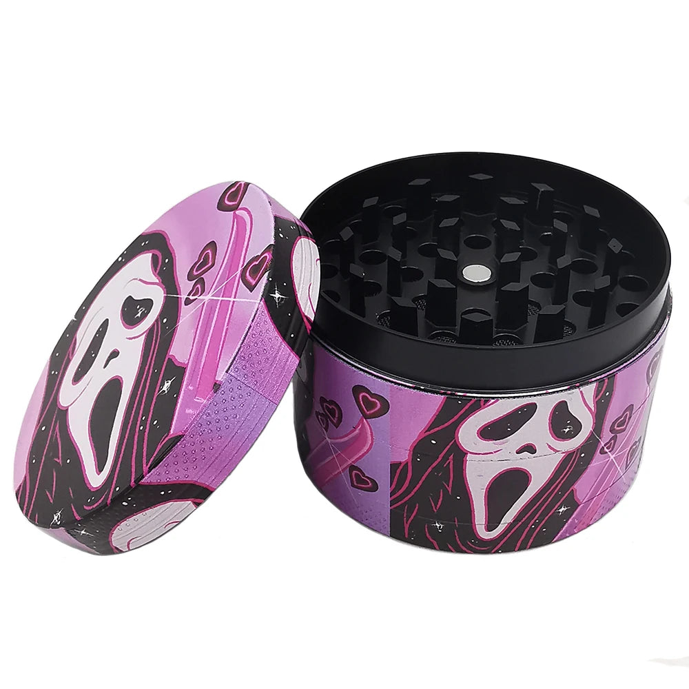 2.5" 63MM Dry Herb Grinder Metal 4-layer Tobacco Grinder Spice Miller Crusher Zinc Alloy Smoke Accessories