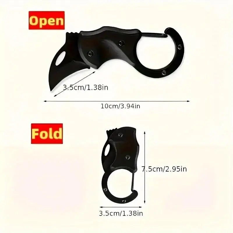 Mini High-Hardness Folding Knife Keychain - Compact, Durable Pocket Knife with Keyring for EDC, Outdoor, Camping, Everyday Use