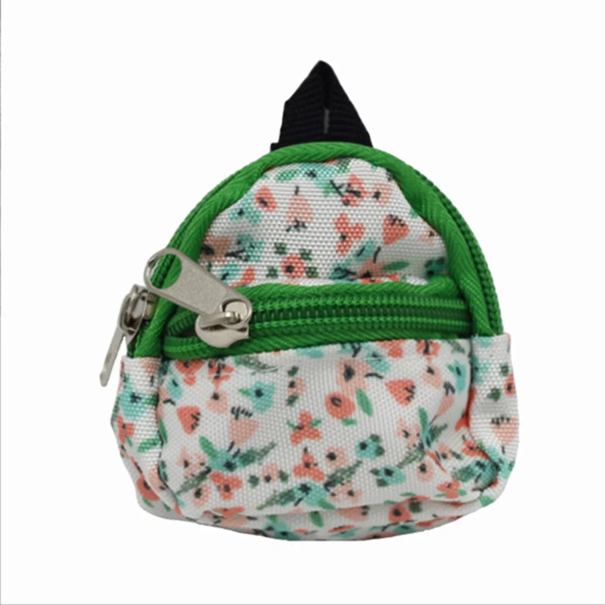 Double-shoulder zipper small coin wallet, key bag mini backpack pendant, toy decoration small bag，1 PC