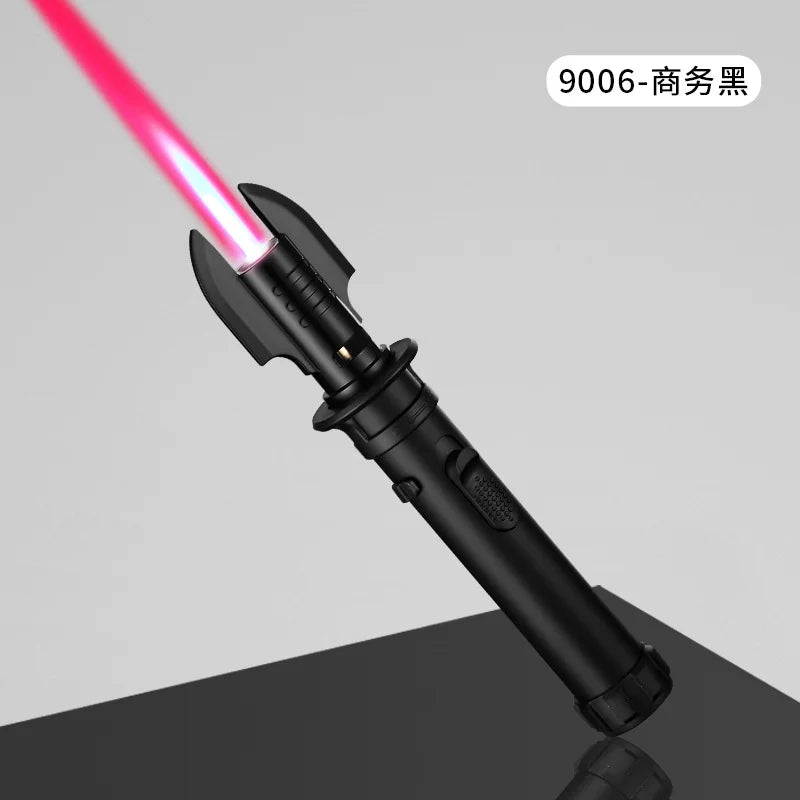 Powerful Windproof Torch Lighter, Butane Gas Inflatable Lighters Red Flame for Outdoor BBQ Kitchen Cooking Welding