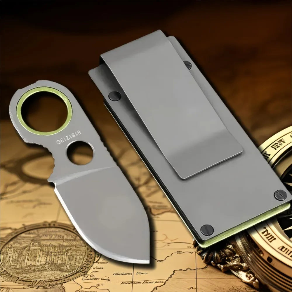 Mini Money Clip Knife Practical Carving Knife Made of 5CR15MOV Material Portable Water-based Fruit EDC Carry-on Tool Knife
