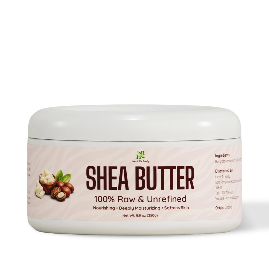 HerbToBody Pure Unrefined Shea Butter Moisturizer 250g and 500g
