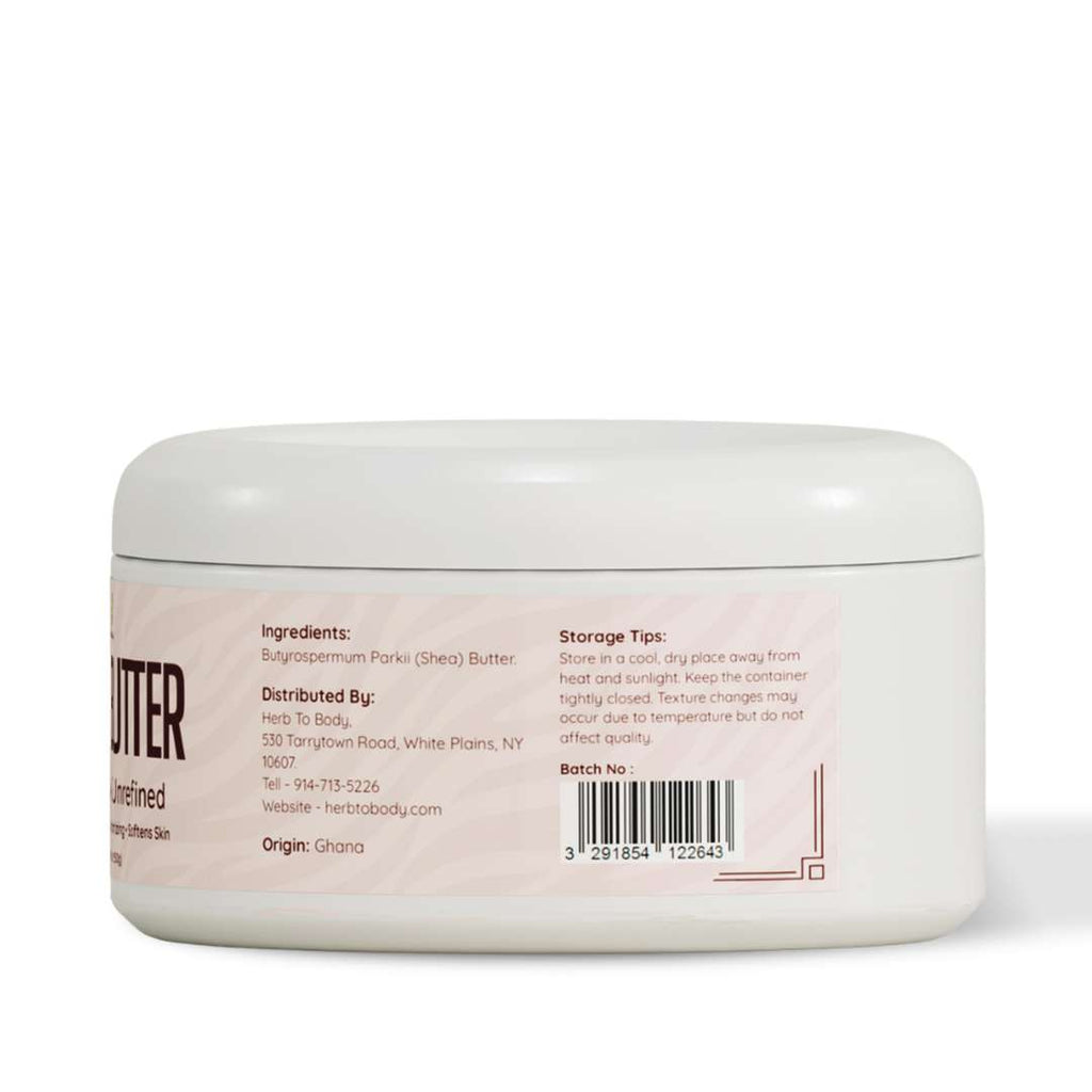 HerbToBody Pure Unrefined Shea Butter Moisturizer 250g and 500g