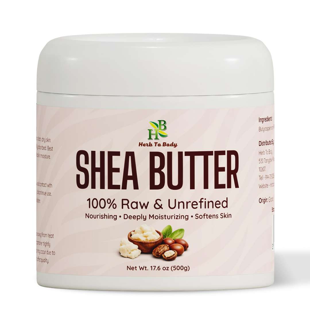 HerbToBody Pure Unrefined Shea Butter Moisturizer 250g and 500g