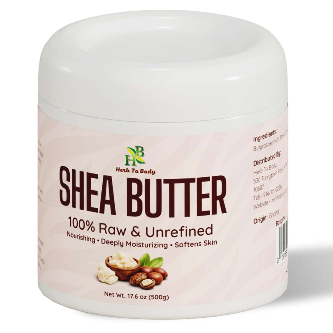 HerbToBody Pure Unrefined Shea Butter Moisturizer 250g and 500g