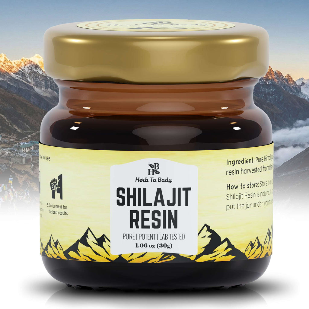Herb To Body Himalayan Shilajit Resin 30g Mineral Supplement