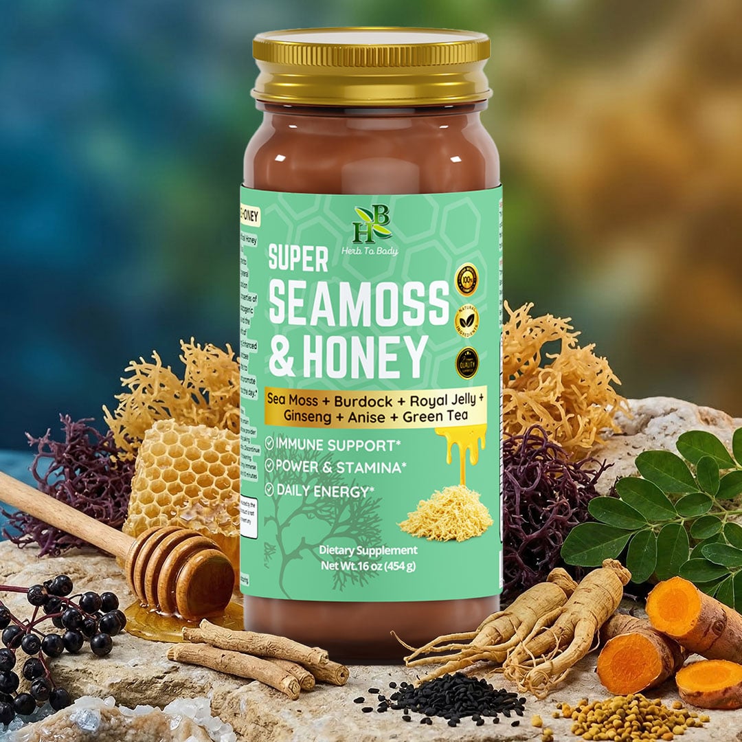 Herb to Body Super Sea Moss Honey Botanical Blend 16oz