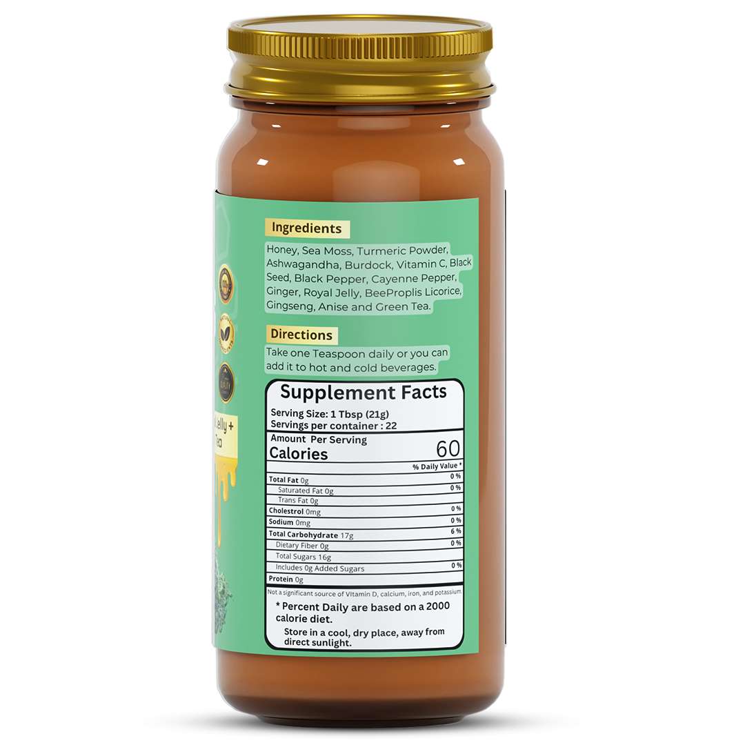Herb to Body Super Sea Moss Honey Botanical Blend 16oz