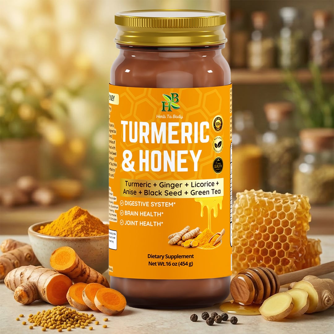 Herb to Body Turmeric Honey Botanical Blend 16 oz