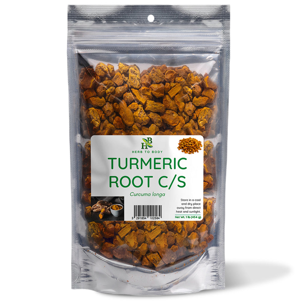 Herb To Body Turmeric Root Cut & Sifted Dried Herb
