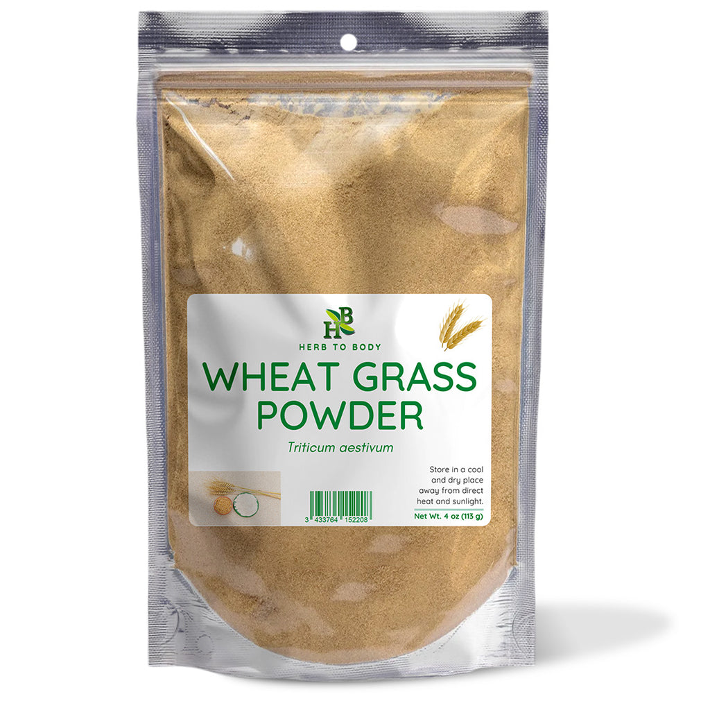 Herb To Body Wheat Grass Powder 4oz Freeze-Dried Supplement