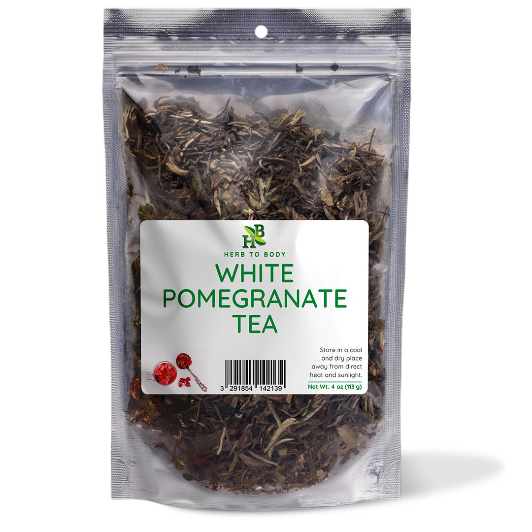 White Pomegranate Tea Loose Leaf Botanical Blend 4oz