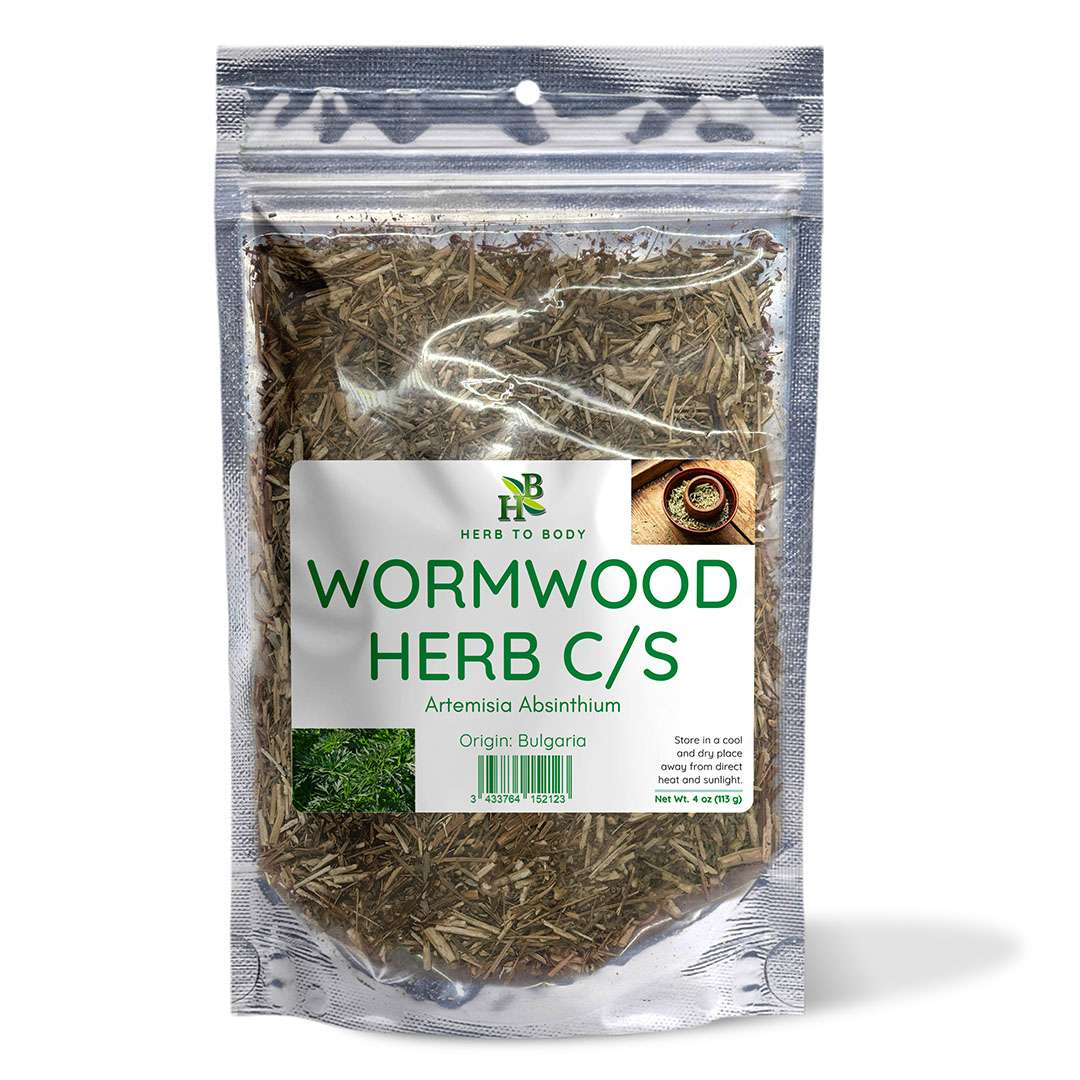 HerbToBody Wormwood Herb Cut and Sifted Dried Aerial Parts 4oz