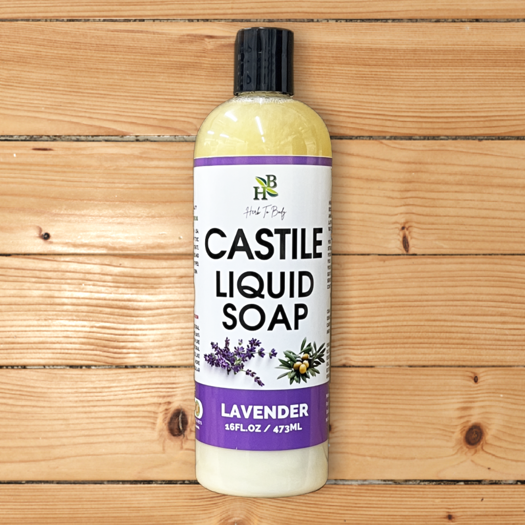 Herb to Body Lavender Castile Liquid Soap Organic 16 fl oz