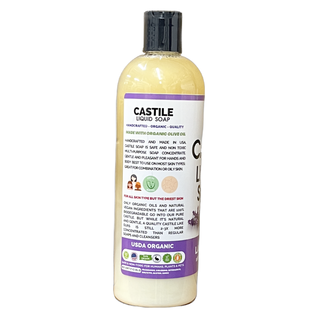Herb to Body Lavender Castile Liquid Soap Organic 16 fl oz