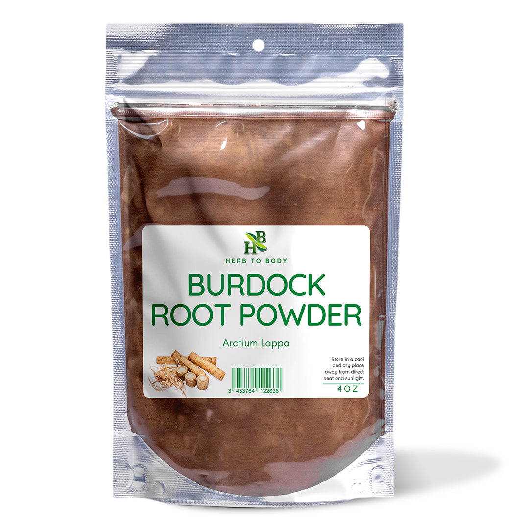 Herb To Body Burdock Root Powder Organic Herbal Supplement