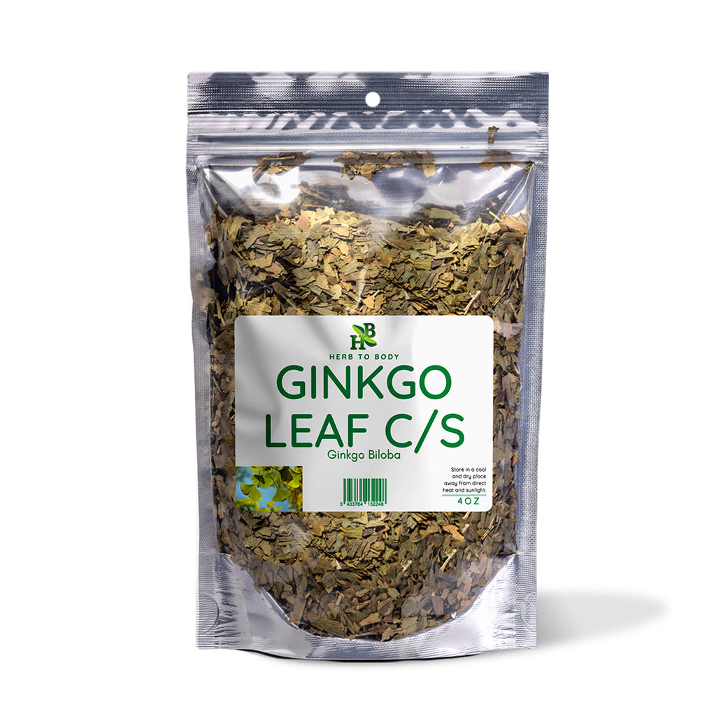 Herb To Body Ginkgo Biloba Leaf Cut And Sifted Herbal Supplement