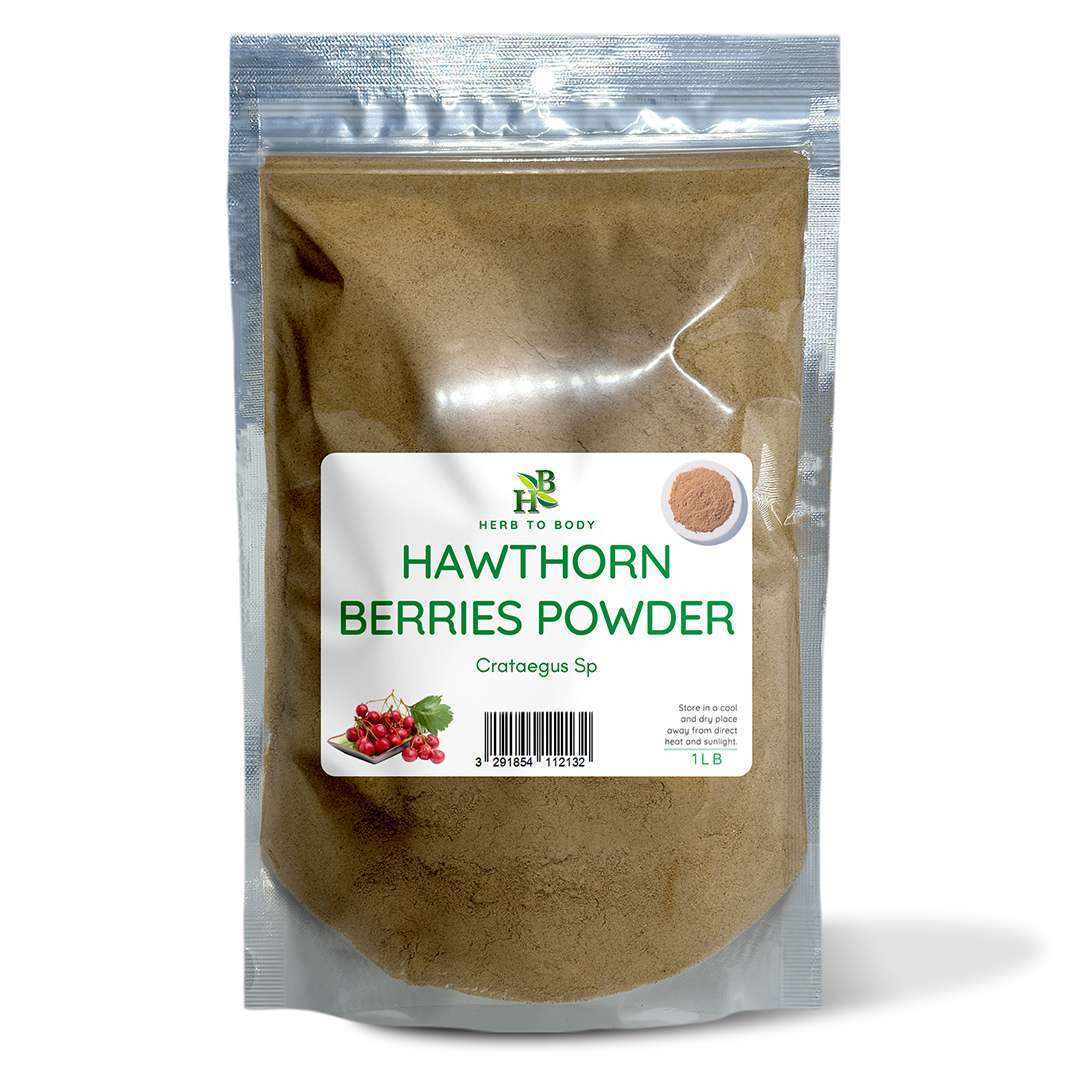 Herb To Body Hawthorne Berries Powder Traditional Herbal Supplement