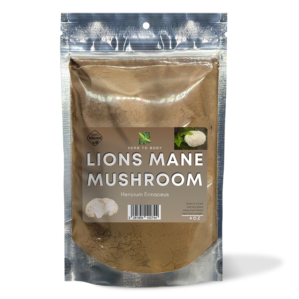 Herb to Body Lion's Mane Mushroom Powder Dietary Supplement