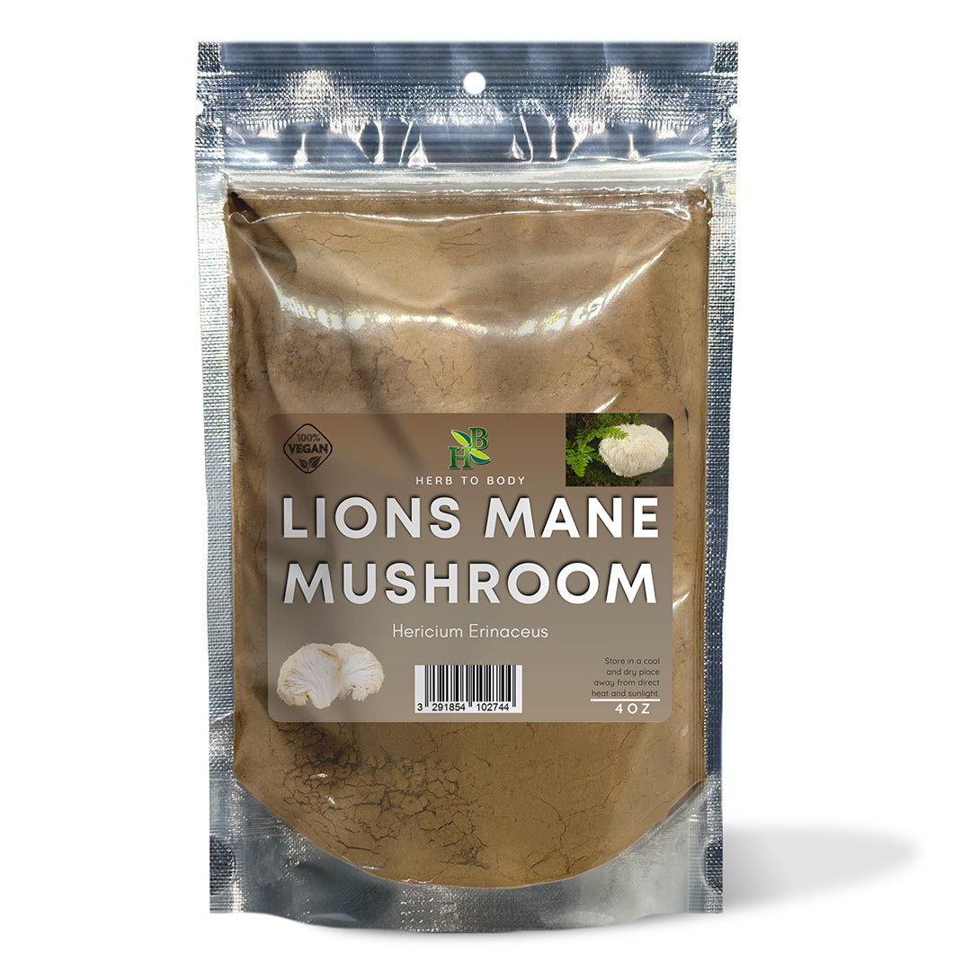 Herb to Body Lion's Mane Mushroom Powder Dietary Supplement