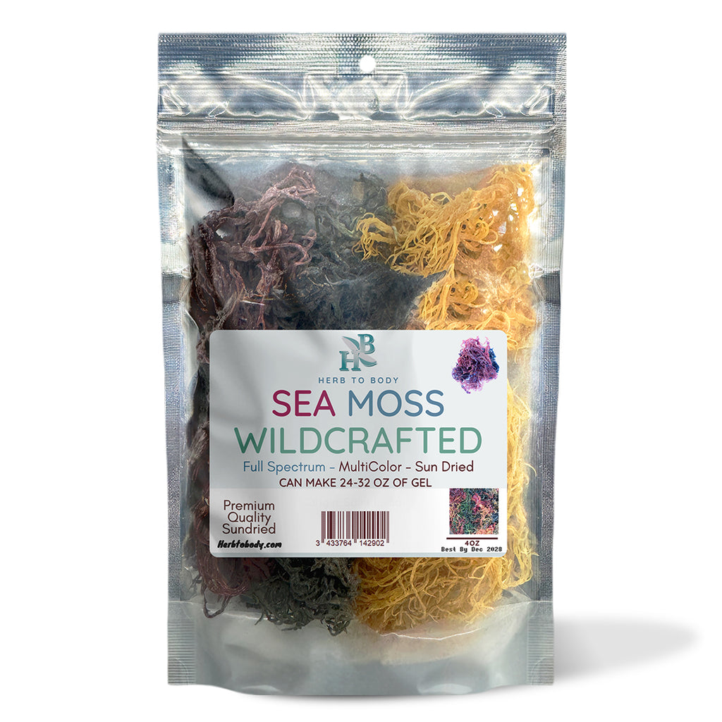 Herb To Body Multi-Color Irish Sea Moss Wildcrafted St. Lucia