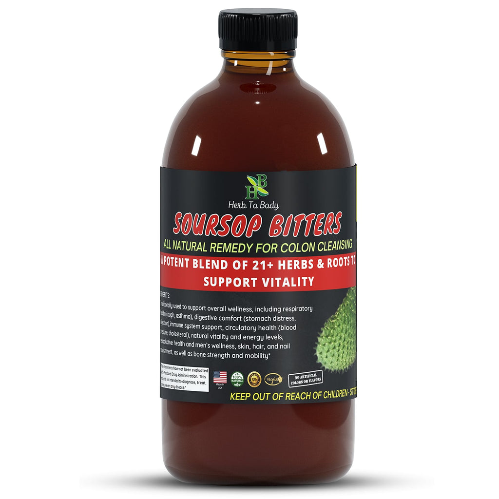 Herb to Body Soursop Bitters Herbal Tonic 16oz