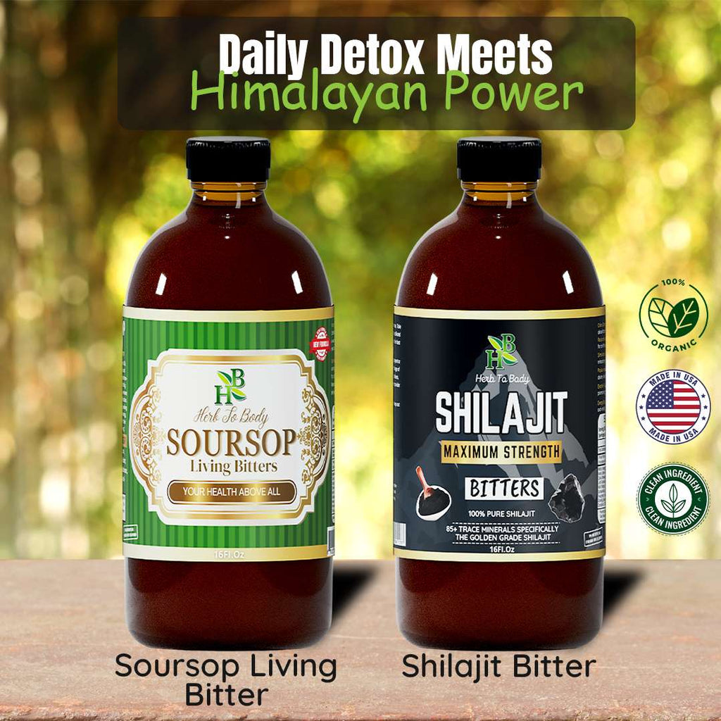 Herb to Body Soursop and Shilajit Herbal Bitters 2-Pack