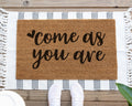 HamlinRowShop Come As You Are Natural Coir Doormat Welcome Mat