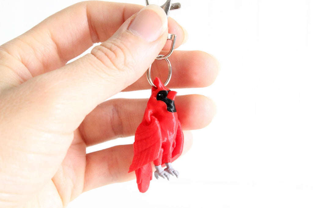 DelightfullyDutch Cardinal Christmas Tree Ornament 1.75in Cardinal Red