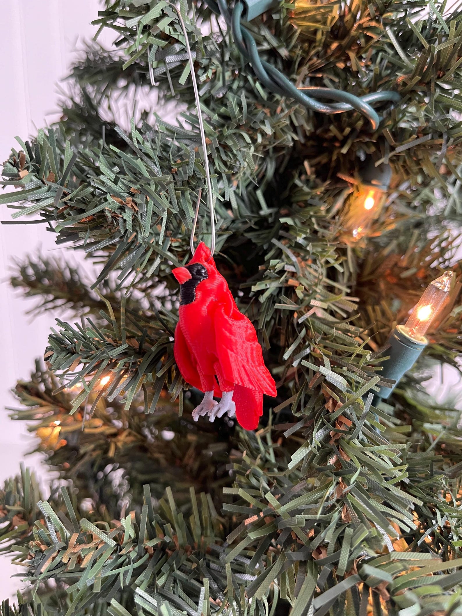 DelightfullyDutch Cardinal Christmas Tree Ornament 1.75in Cardinal Red