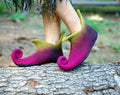 Zavesfelt Fairy Elf Boots Handmade Wet-Felted Wool
