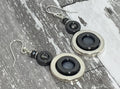 MossberryandStone Hematite Graduated Circle Drop Earrings