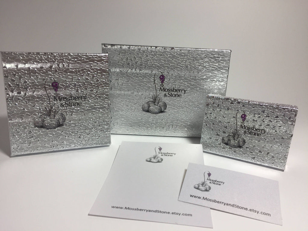 MossberryandStone Long Dangle Earrings Oxidized Silver 2.25in