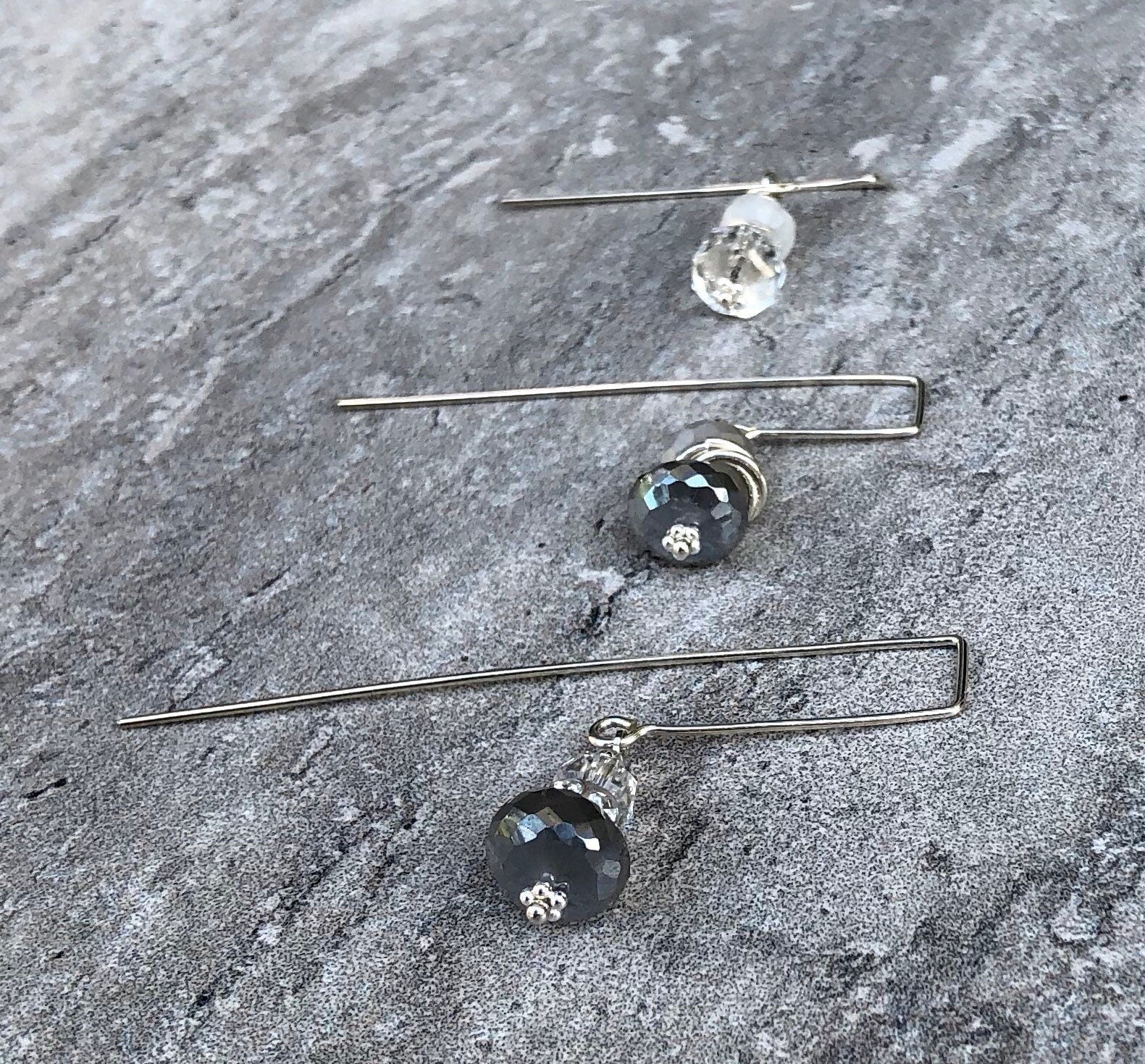 MossberryandStone Design-Your-Own Dangle Earrings Moonstone Labradorite